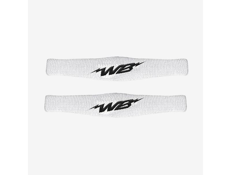 We Ball Sports Skinny Bicep Bands (White, 2-Pack)