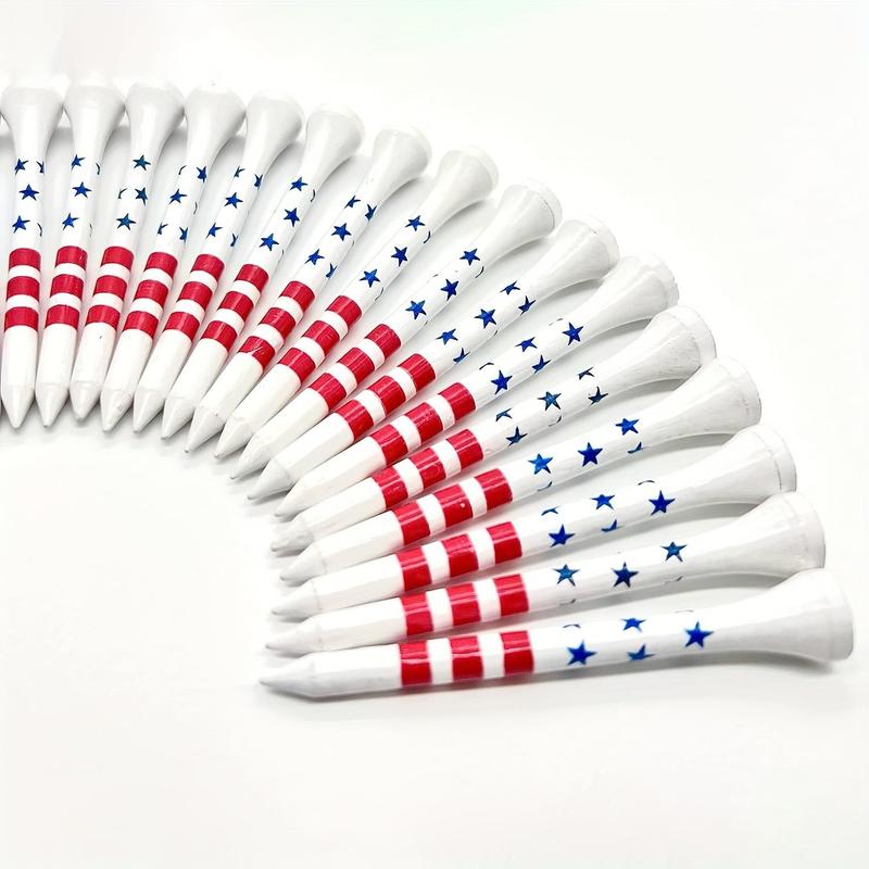 American Flag Golf Tees for Fall Gift, Wooden Golf Tees, Stars and Stripes Design Golfing Tees, Teens Golf Balls Game Accessories, Ball Sports Equipment, Golf Equipment, Christmas Gift