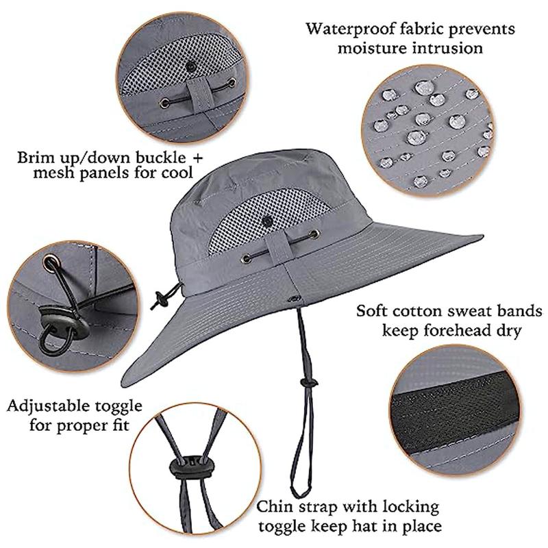 {Clearence Event} Solar Fan Hats for Men Women, Hat with Fan, Wide Brim Solar Fan Outdoor Fishing Hat-Solar USB Charging