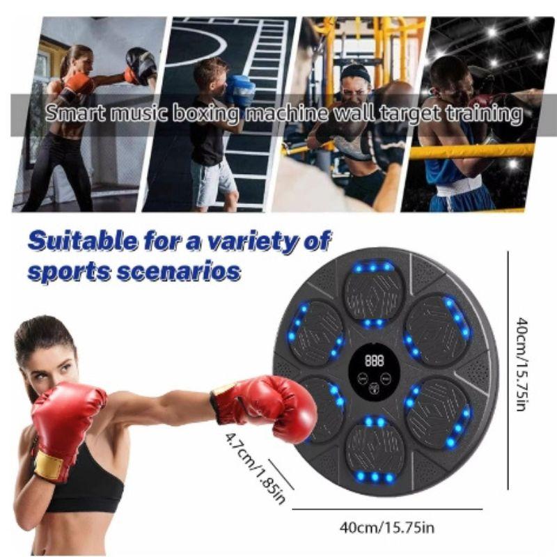 IntelligentMusic Boxing Machine Blue Tooth Wall-mounted LED Light rechargeable boxing machine indoor fitness space-saving