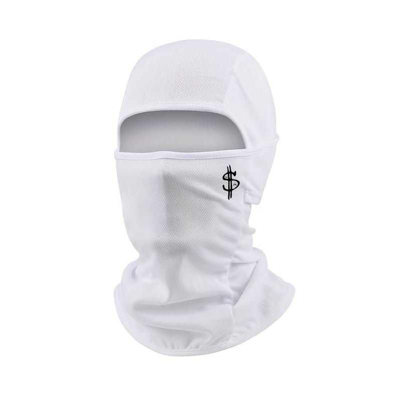 UV-Blocking Dollar Sign Balaclava Ski Mask - Full-Face Coverage for Extreme Winter Sports - Secure & Stylish Protection