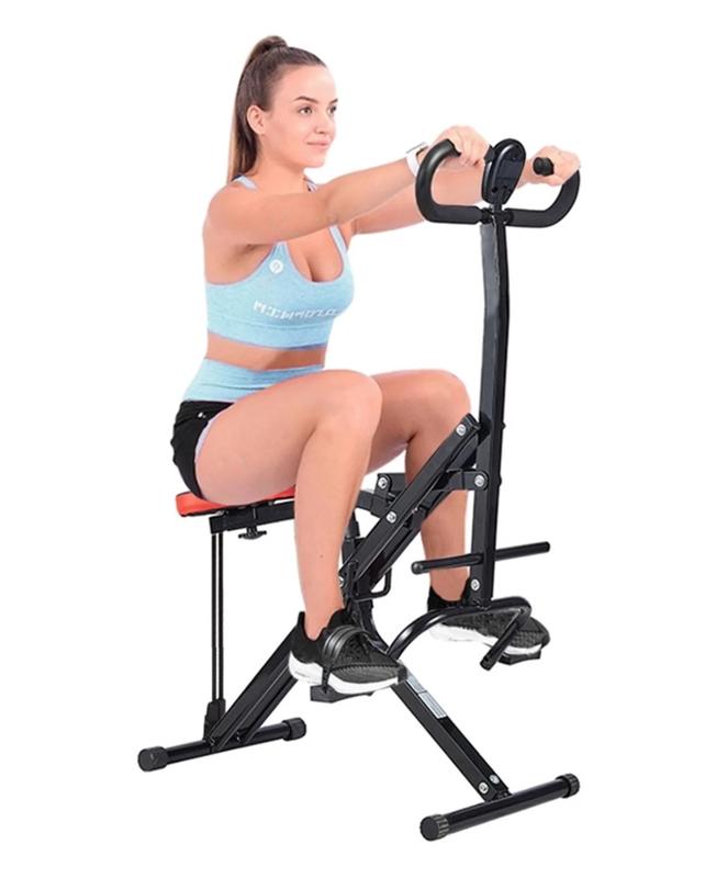 Squat Machine Row-N-Ride,Full Body Workout Squat Assist Machines Max 400lb for Cardio