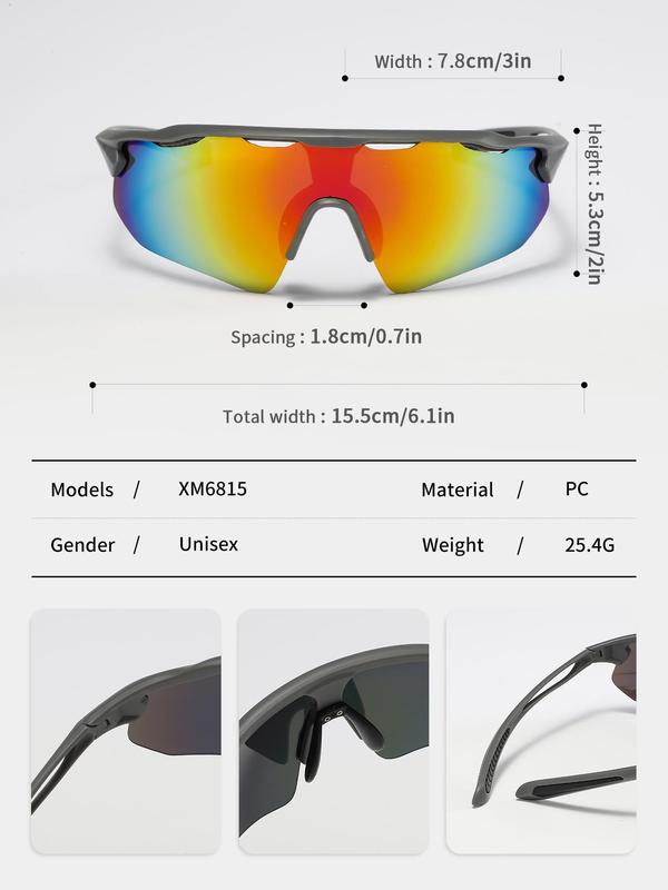 Hollow Out Design Sports Sunglasses, Windproof Uv Protection Sports Sunglasses, Unisex Sports Sunglasses for Outdoor Sports Cycling Driving Fishing, Fall Outfits, Fallfreshness, Goggles