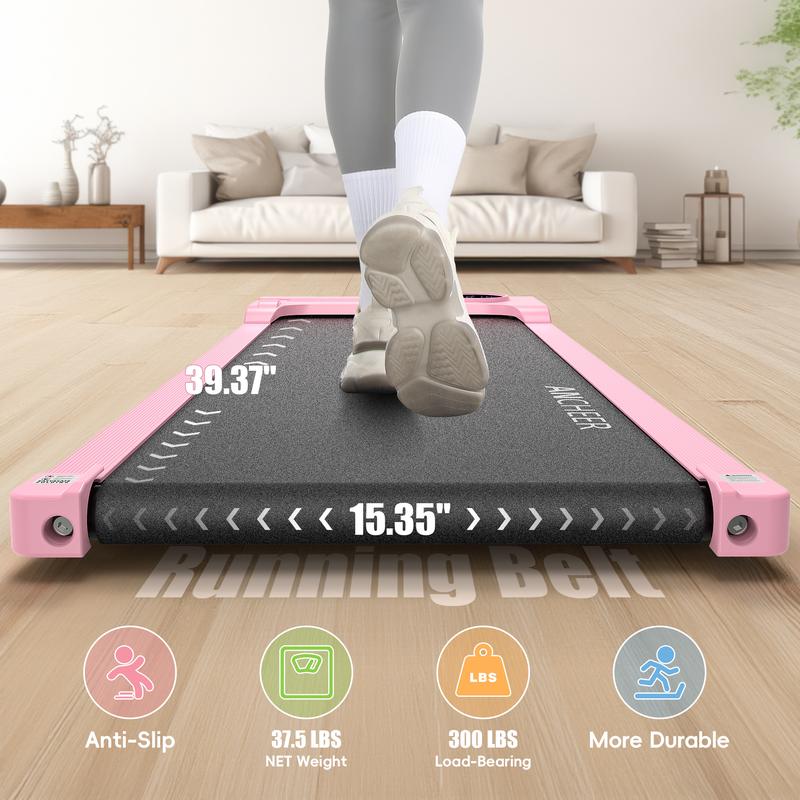 Ancheer-2024 five-color young fashion under the table walking mat treadmill, tablet portable LED display remote control