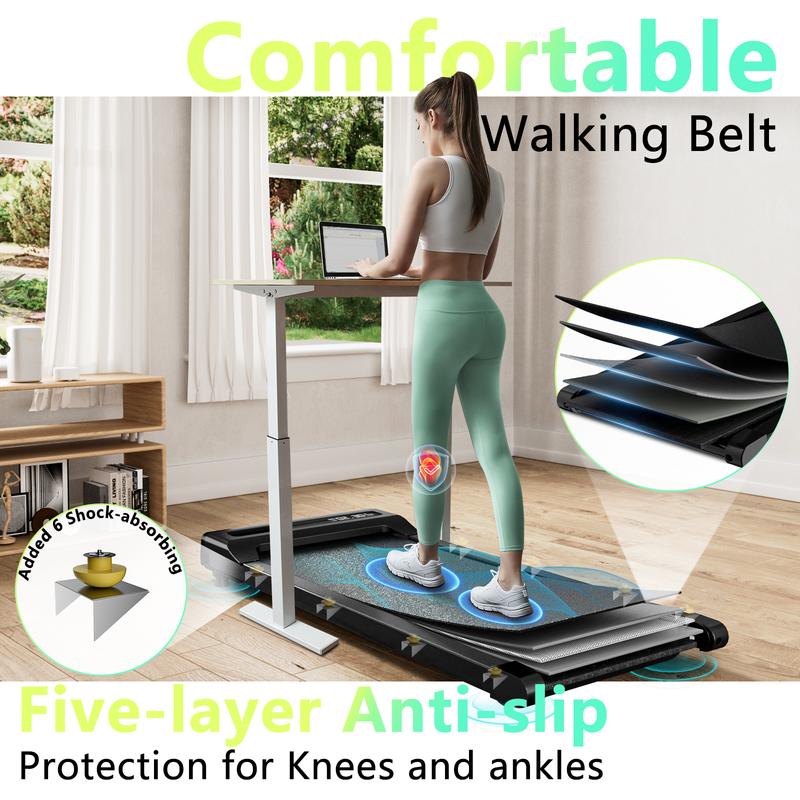 VIPLAT Walking Pad 2 in 1 for Walkingand Jogging,Under Desk Treadmill forHome Office with Remote Control,Portable Walking Pad Treadmill UnderDesk, Desk Treadmill in LED Display 2 Years Warranty