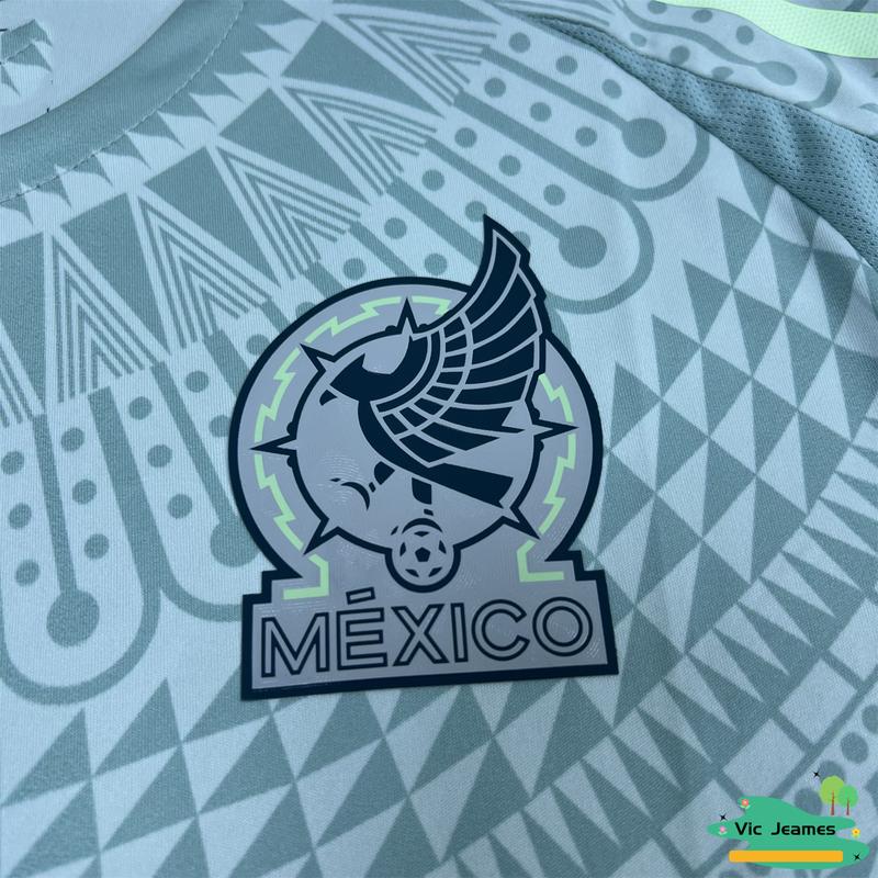 2024 Copa America Mexico Away Green Short Sleeve Soccer Jersey Home Jersey