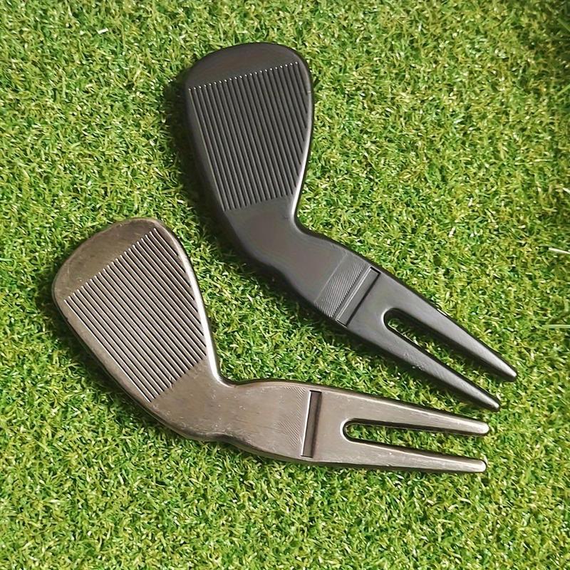 Golf Pitch Mark Tool, 2 Counts set Zinc Alloy Golf Pitch Mark Tool, Golf Accessories for Men, Suitable for Golf Enthusiasts, Golf Equipment, Christmas Gift