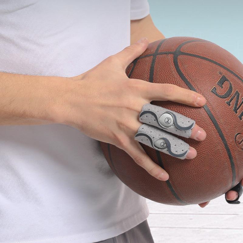 Basketball Finger Splint, 1 Count Breathable Finger Sleeve, Finger Cover for Basketball, Volleyball, Sports Finger Protector for Men & Women