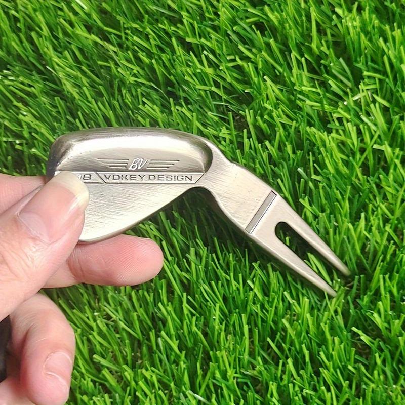 Golf Pitch Mark Tool, 2 Counts set Zinc Alloy Golf Pitch Mark Tool, Golf Accessories for Men, Suitable for Golf Enthusiasts, Golf Equipment, Christmas Gift