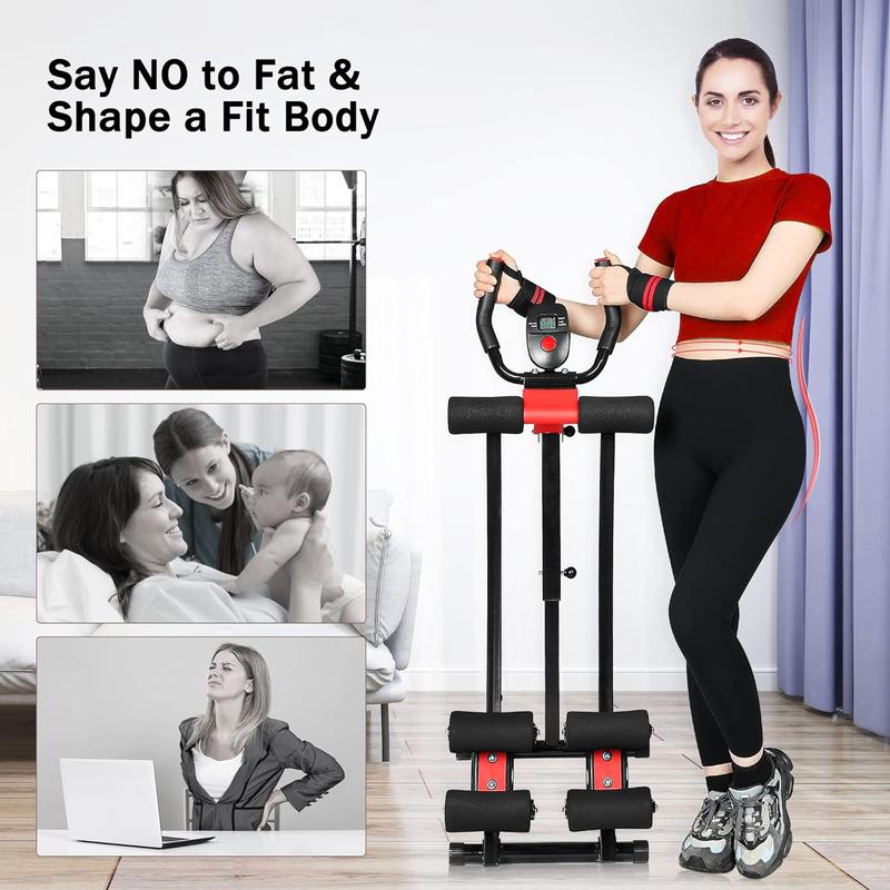 Abdominal Workout  Equipment Ab Machine Home Gym Strength Training Ab Cruncher Foldable Fitness Equipment for Stomach Workout