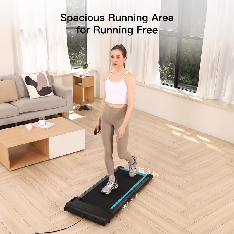 Lichico Yrun Compact 2-in-1 Under Desk Treadmill,Portable Folding Electric Walking Treadmill with 2.5-3.0HP Brushless Motor,Spacious Running Area,Ideal for Home and Office Use