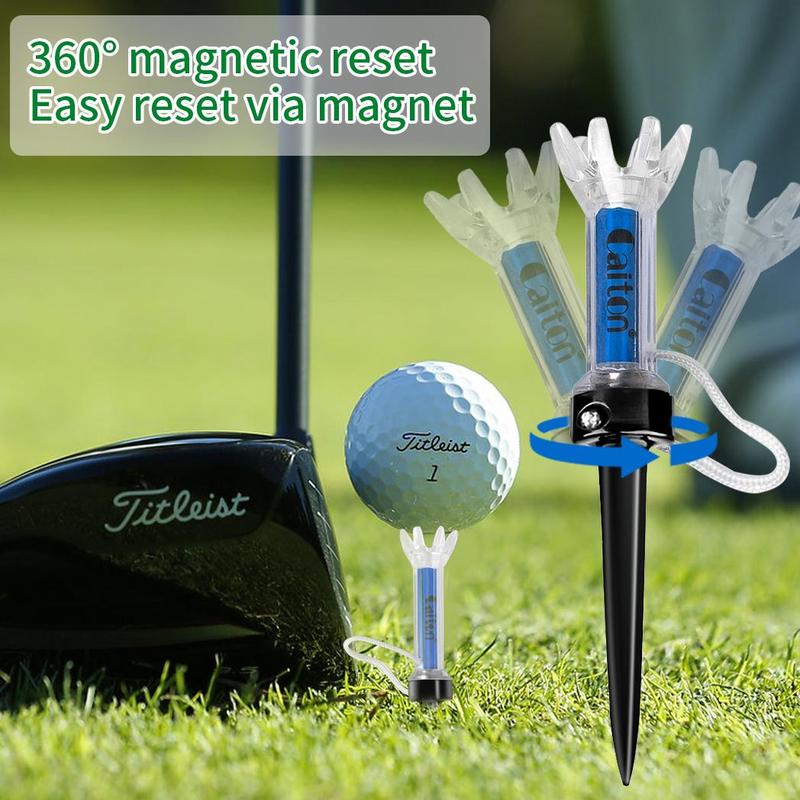 Christmas Magnetic Golf Tees Set, 5 Counts set Golf Tees with 360° Bounce Technology, Durable Plastic Design for Optimal Golfing Performance Christmas Gifts