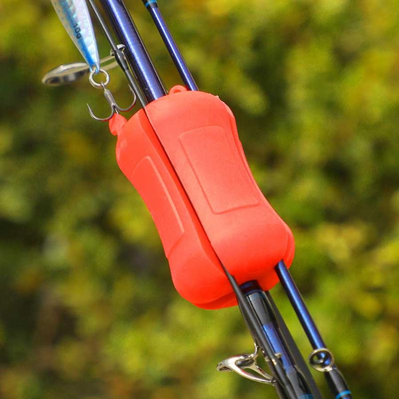 Fishing Rod Fixed Ball, 1 Count Portable Fishing Pole Clip, Reusable Durable Fixing Pole Wrap, Fishing Accessories, Christmas Gift