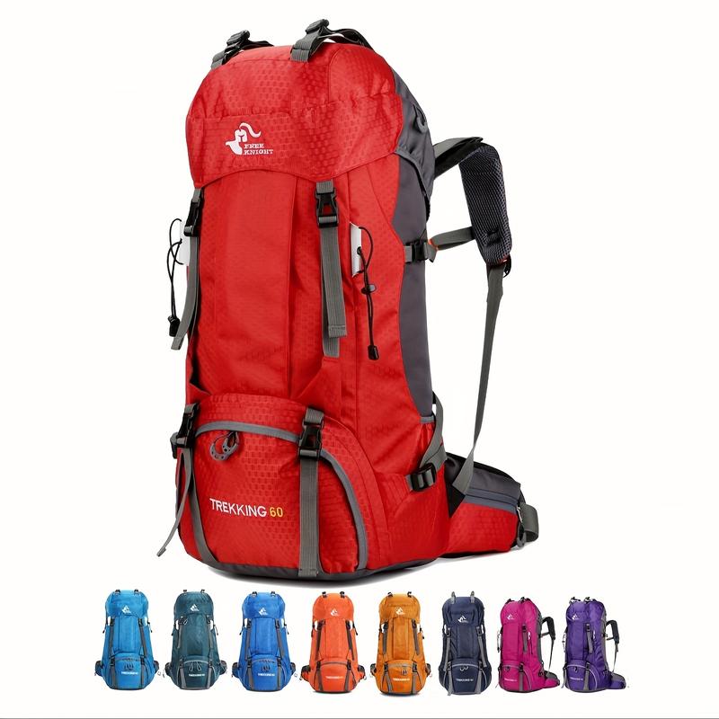 Promotion price Large Capacity Mountaineering Bag With Rain Cover, Waterproof Outdoor Travel Bag, Hiking Mountaineering Shoulder Bag, Camping Backpack, Ideal choice for Gifts