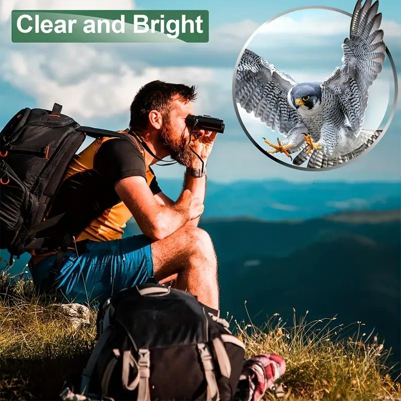 Portable Binoculars, 1 Count High Definition Professional Powerful Binoculars, Long Range Folding Binoculars for Hunting & Sports & Outdoor Camping