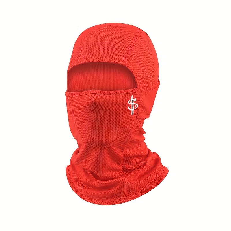 UV-Blocking Dollar Sign Balaclava Ski Mask - Full-Face Coverage for Extreme Winter Sports - Secure & Stylish Protection