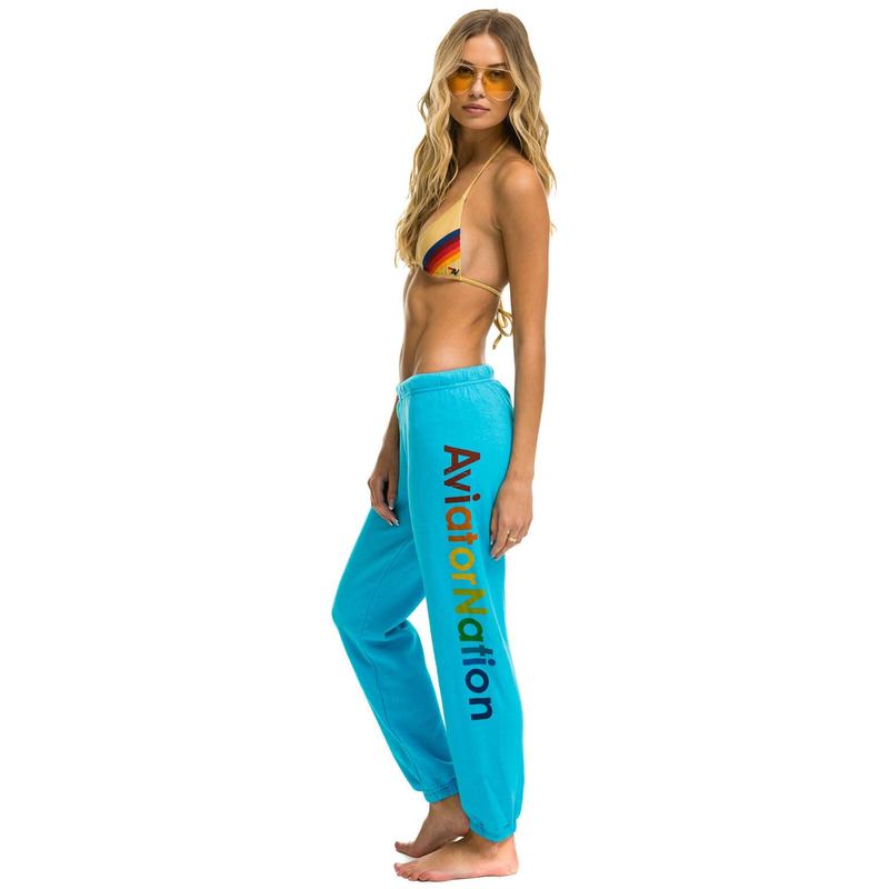 AVIATOR NATION HAMPTONS SWEATPANTS - NEON BLUE