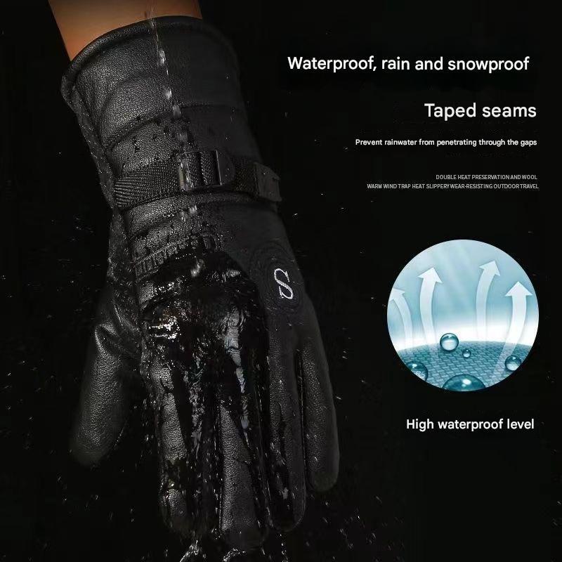 Winter gloves warm gloves, non-slip portable cycling, skiing gloves, men women's winter warm gloves, cold weather commuting outdoor sports