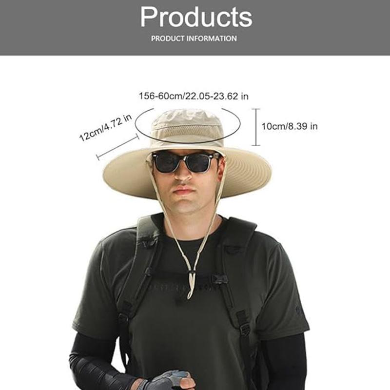 {Clearence Event} Solar Fan Hats for Men Women, Hat with Fan, Wide Brim Solar Fan Outdoor Fishing Hat-Solar USB Charging