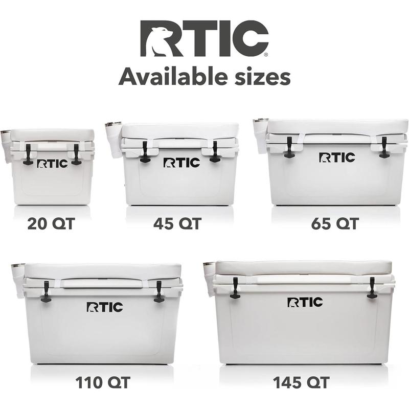 RTIC Ultra-Tough Cooler Seat Cushion, Great for Family Travels, Boating Or Hunting, Easy Clean Vinyl, Buckle Fastening and Anti Slip