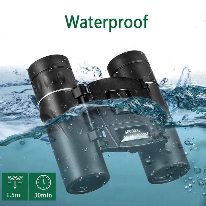 5000X25 Powerful Binoculars, Professional HD Portable Long Range High Magnification High Definition Binoculars for Safari Camping Hiking Trips