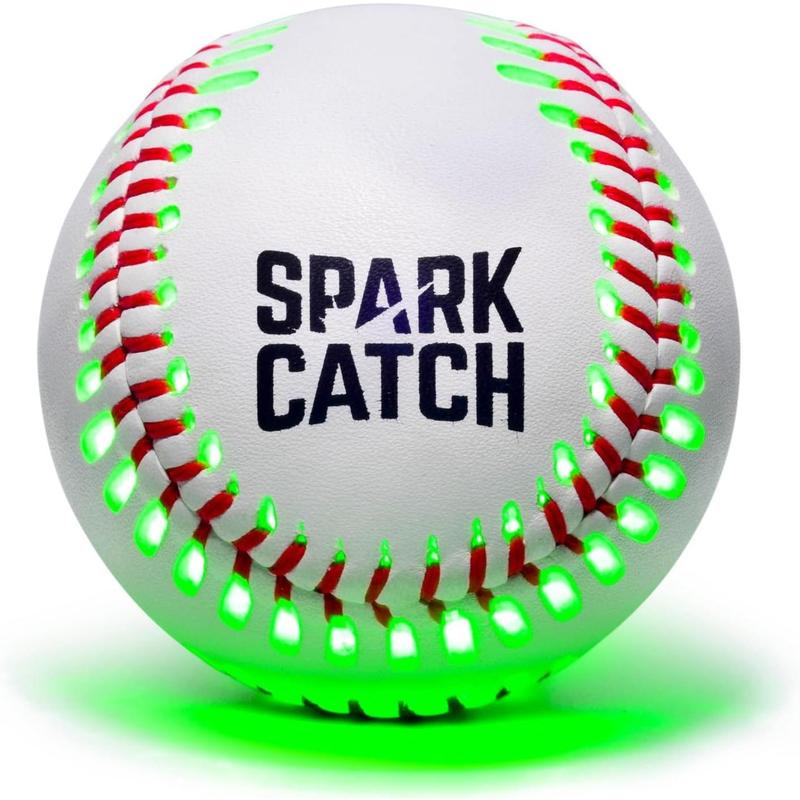 SPARK CATCH Light Up Baseball, Glow in The Dark Baseball, Sports Gear Accessories Gifts for Boys 8 9 10 11 12 13 14 15 Years Old, Kids Teens All Ages Gift Ideas