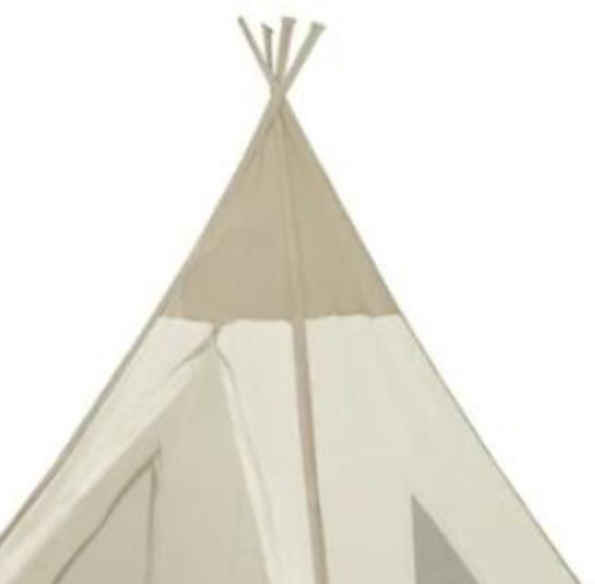 5' x 5' x 60, Teepee Tent, Authentic teepee look and feel play tent