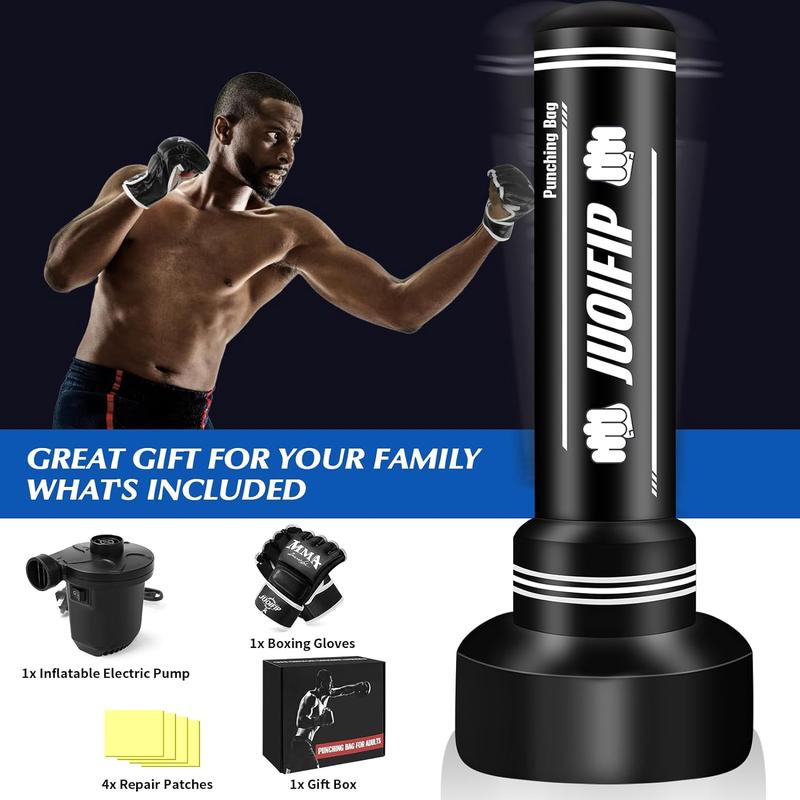 Heavy Punching Bag with Stand Adults Teens, 70