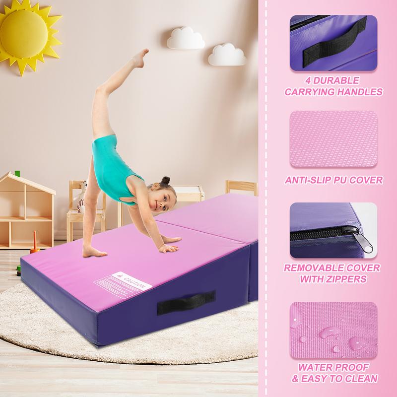 Gymnastics Tumbling Cheese Wedge Mat (M L) thick yoga