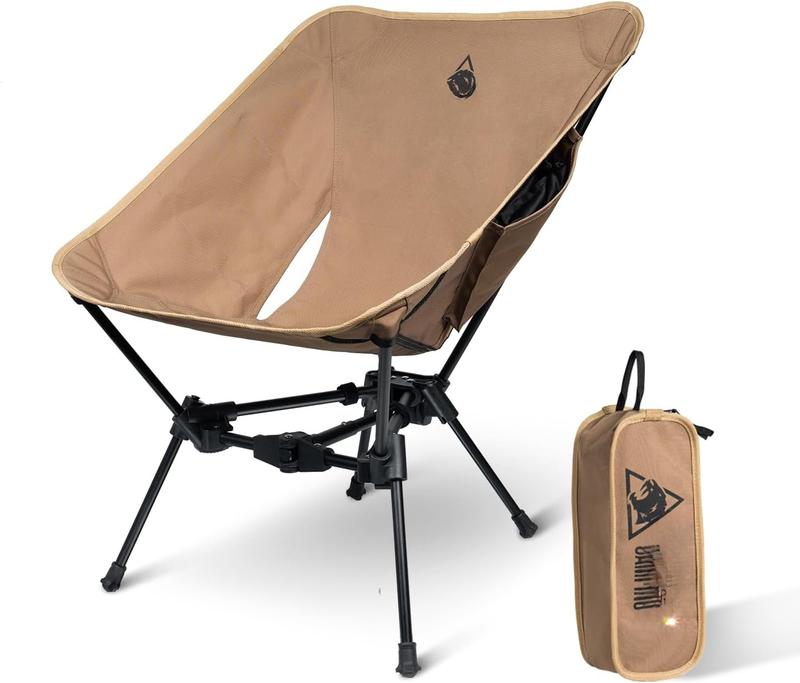 Tigerblade Camping Chair, Lightweight Folding Backpacking Hiking Chair, Compact Portable 330 lbs Capacity