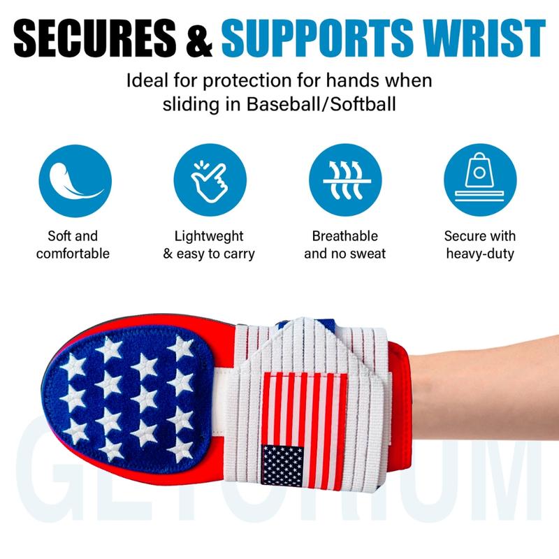 GETORIUM Baseball Sliding Mitt for Youth Players - Soft, Flexible, Breathable, Durable, Baseball Accessories