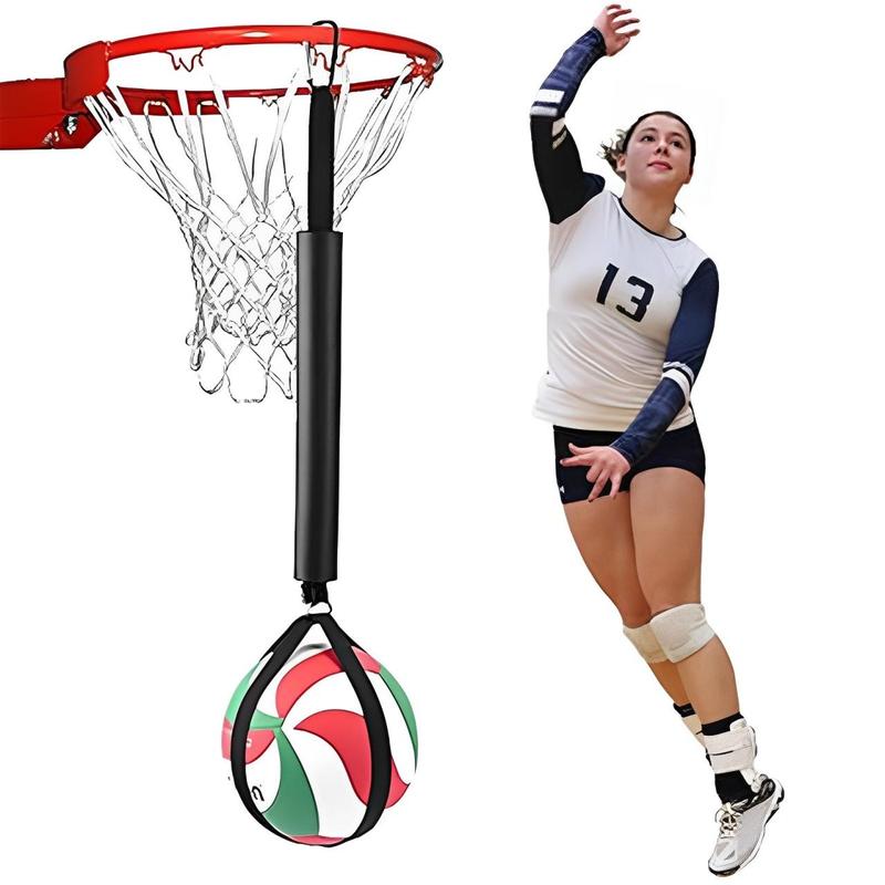 Volleyball Training Equipment, Volleyball Solo Serve Trainer with Adjustable Belt, Wear Resistant Indoor Outdoor Train Supplies