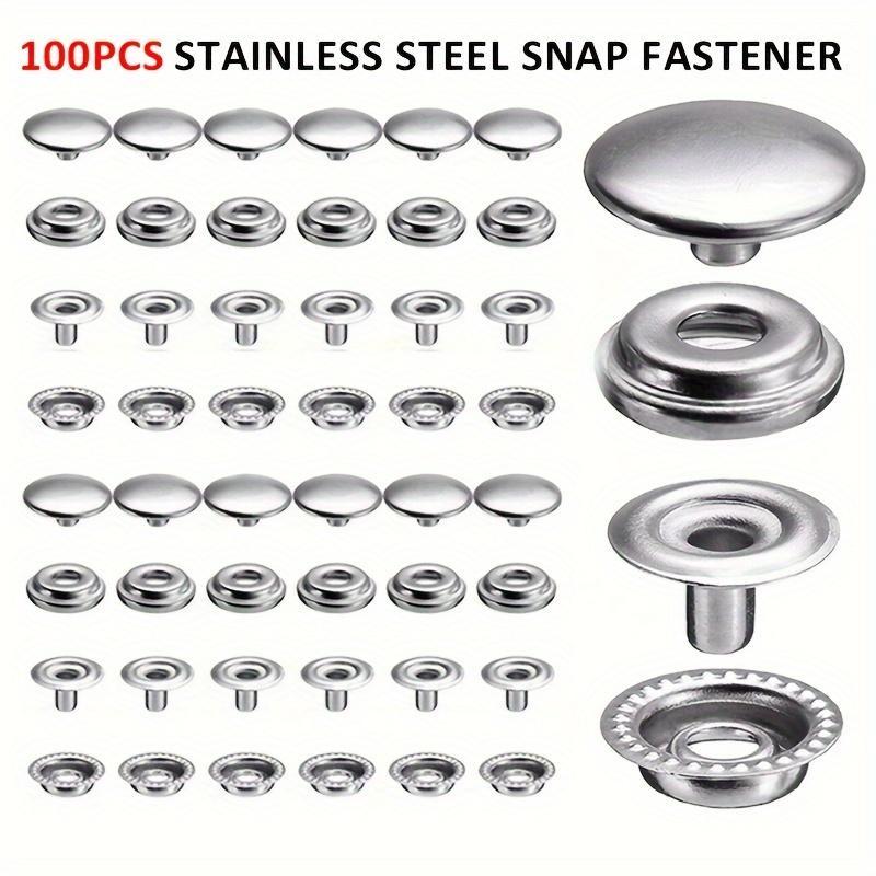 Stainless Steel Snap Fastener, Press Studs Button for Marine Boat Canvas, Fastener & Hooks for Home, Office, Car, Truck, Boat