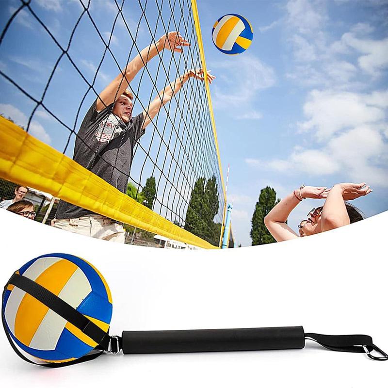 Volleyball Training Equipment, Volleyball Solo Serve Trainer with Adjustable Belt, Wear Resistant Indoor Outdoor Train Supplies