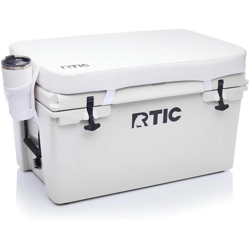 RTIC Ultra-Tough Cooler Seat Cushion, Great for Family Travels, Boating Or Hunting, Easy Clean Vinyl, Buckle Fastening and Anti Slip