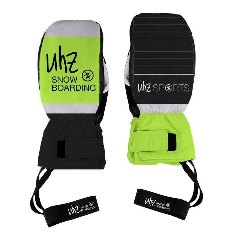 Uhz Ski Snowboard Mittens Water-Resistant Breathable Extra Warmth