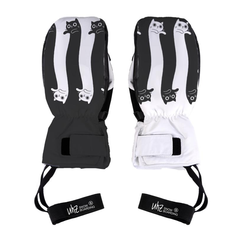 Uhz Ski Snowboard Mittens Water-Resistant Breathable Extra Warmth