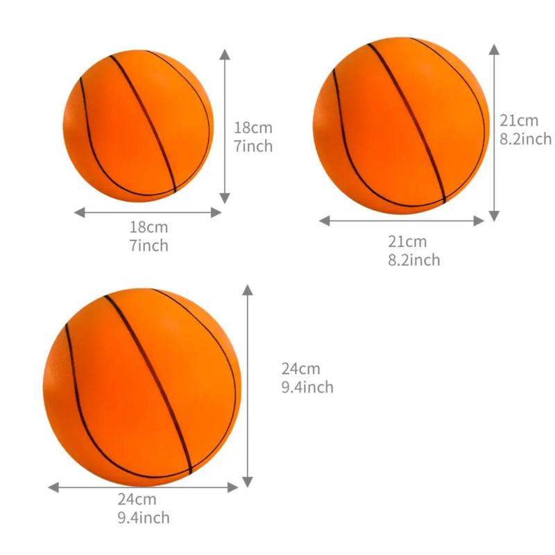 Portable Basketball, 1 Count Sponge Durable Basketball, Indoor Outdoor Sports Game Ball