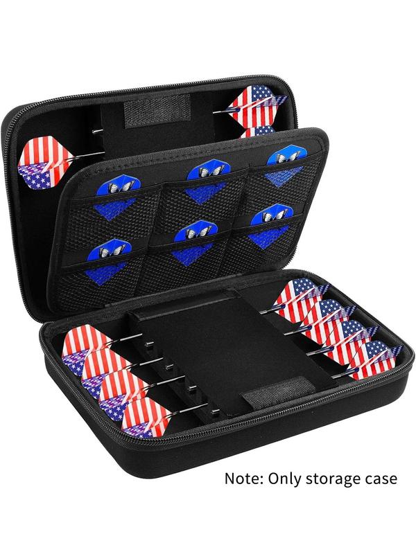 Multifunctional Travel Organizers, Dart Case for 16 Steel Tip and Soft Tip Darts, Dart Carrying Storage Holder, Travel Organizer for Dart Tips, Shafts and Flights