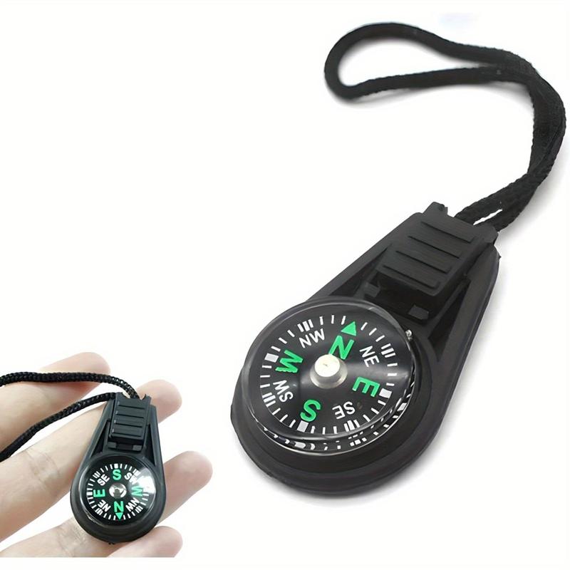 Mini Survival Compass, 8 Counts Outdoor Camping Hiking Pocket Compass, Liquid Filled Mini Compass for Paracord Bracelet Necklace Key Chain