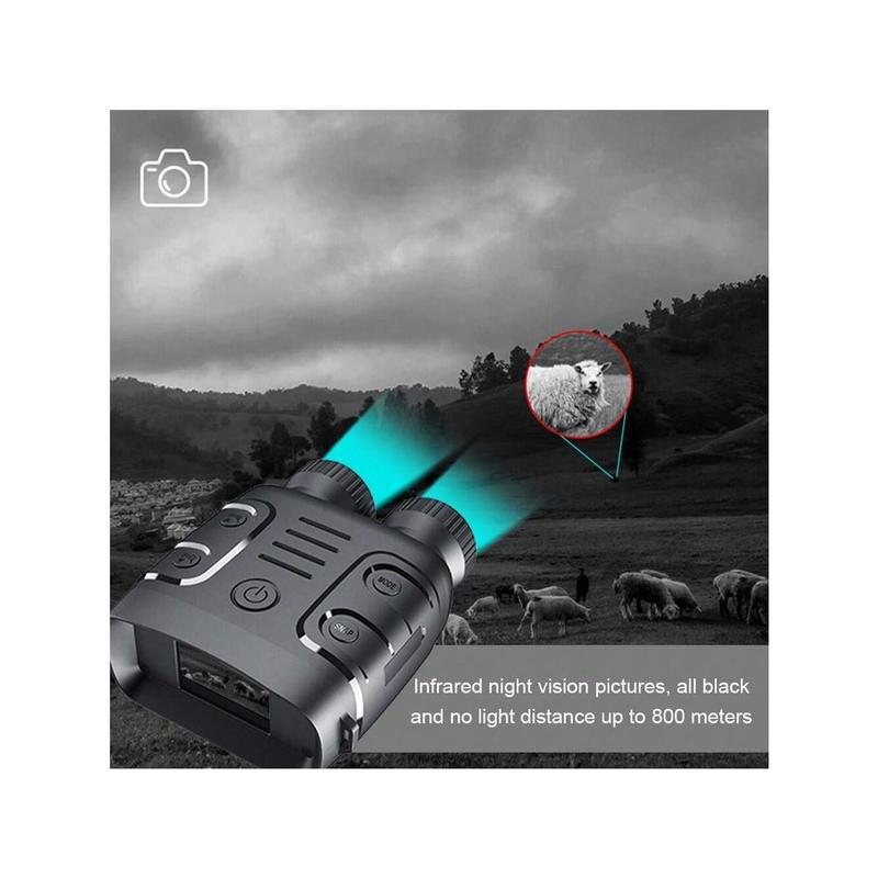 Night Vision Binoculars, Night Vision Goggles For Hunting, 5X Digital Zoom 1080P Infrarednight Vision Monocular For Viewing 984ft 300M In 100% Dark